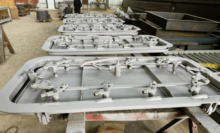 Certified watertight door tested for pressure resistance